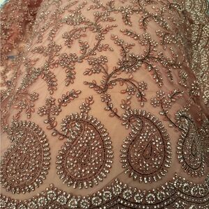 Blush Pink Saree with pre-stitched blouse and skirt